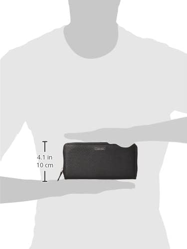 Miniatura 5 de Calvin Klein 31CK190006 Billetera larga con cremallera redonda para hombre, billetera con cremallera, color negro, Negro -, Casual