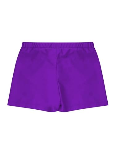 Hedmy Kids Girls Elastic Waistband Swimsuit Boy Shorts Boy-Cut Design Swimwear4