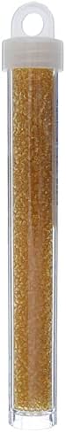 John Bead Czech Glass Seed Beads 10/0 Transparent Light Topaz 22g Vial of DIY Jewelry Making Beads Preciosa (Jablonex)