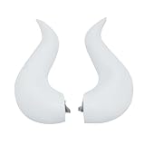 RAINDEWLL White Cosplay Horns Cosplay Hair Clip Headwear Anime Merch Prop