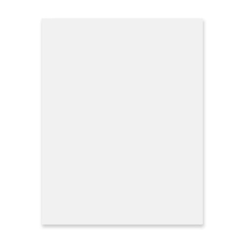 UCreate P104225 Pack of 100 Economy Poster Boards, White; 22" x 28" Sheets