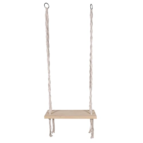 HOME DECO FACTORY - HDO0300 - Balancoire Macramé - Fauteuil Suspendu Exterieur - Mobilier - Mobilier d'Extérieur - Assise d'Extérieur - 65x160x20 cm - Naturel