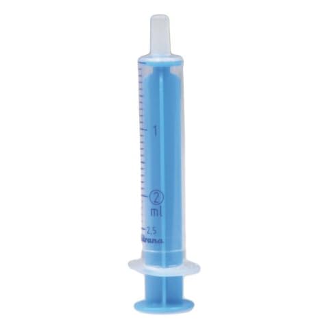 Disposable Syringes with Blue Plunger Cover