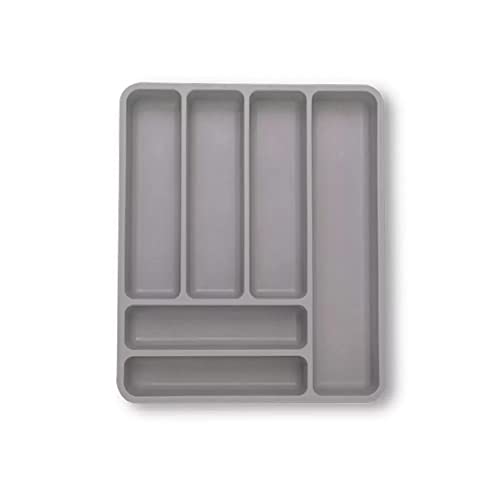 Faqueiro Itaparica + Organizador de gaveta, 32 Peças, Cinza Frio, Brinox