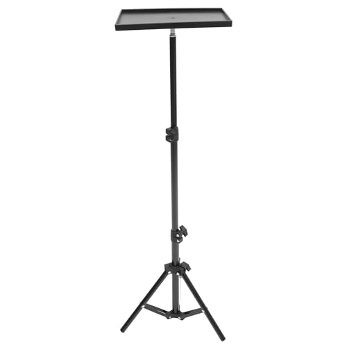 Trípode para proyector soporte portátil de metal ajustable para bandeja de portátil Lurrose