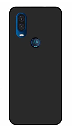 Image of Mobile Back Cover Case for Motorola Moto P40 / Motorola One Vision (Silicone Case|CameraProtection|Black SC1510)
