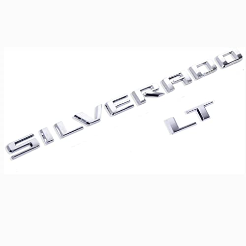 2021 Oem Silverado Plus Lt Emblems 3D Letters Badges Replacement For Silverado 2019-2021 Genuine Parts Chrome #TOP15