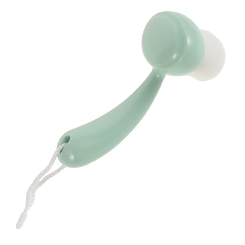 ADOCARN Cepillo Manual Mango Herramienta De Limpieza Profunda Para Eliminar Puntos Negros y Desmaquillado Color Verde