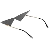 MAGICLULU Gafas de Sol Triangulares para Hombre y Mujer, Estilo Moderno y Cómodo, Montura de Metal y Plástico, Diseño de Moda para Fiestas y Uso Diario