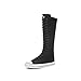 Woman Boots Mid Calf Knee High Tall Zipper High Lace up Stylish Punk Flat Sneaker Boots Shoes for Girls