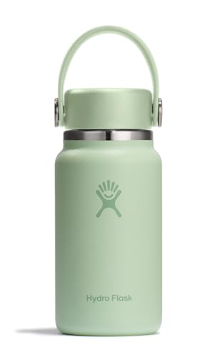 Hydro Flask Micro Bottle - Leak Proof Purse or Pocket Flask - Insulated Mini Water Bottle 6.7 Oz Aloe