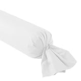 Coton (57fils) DODO  Taie de traversin Studio Coton Blanc