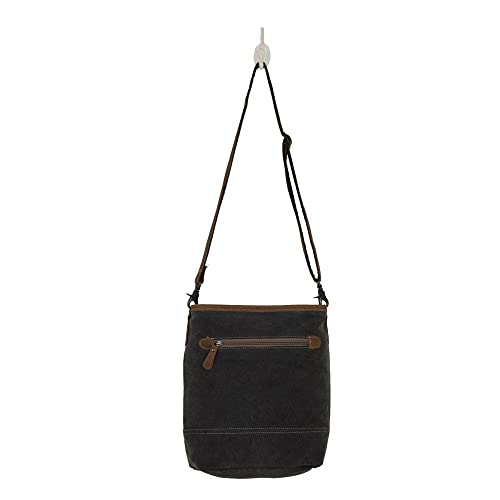 Myra Bag Western Leather Shoulder Bag for Women - Upcycled Canvas Crossbody Bag Indigo Craft4