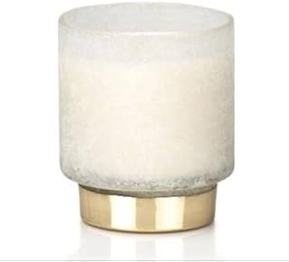 Zodax White Cortina 11 oz Scented Jar Candle - Tobacco Flower Absolute