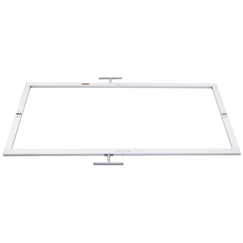 Lbraxyi 4 x 6 Feet Batter's Box Template, Heavy-Duty Aluminum, Foldable Design, for Baseball and Softball Field, Coaching Accessory