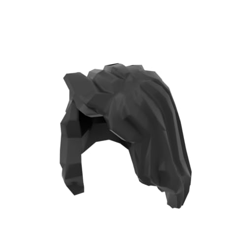Frisur, weiblich, mittellanges Haar, 10Teile kompatibel mit Lego 85974 GDS-90195, klassisches Bulk-, MOC, Farbe:Schwarz 26