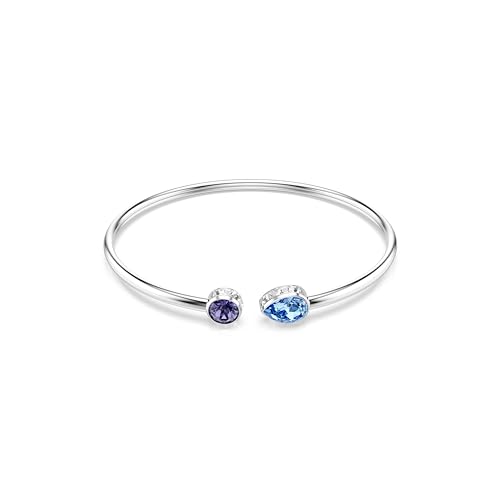 Bracelet jonc Chroma Swarovski multicouleur en métal rhodié