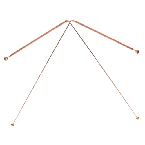 BESTonZON Unique Dowsing Rods 2pcs Copper Divining Rods for Water Spiritual Explorati