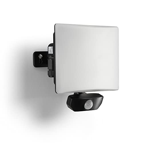 Image of Auraglow Security Light with Motion Sensor 50W Black, LED Floodlight