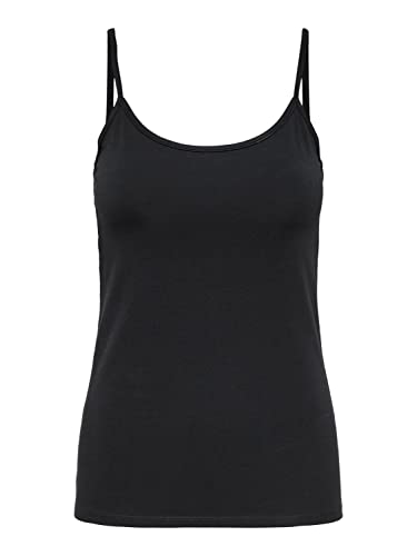 ONLY Onllove Singlet Noos Jrs Camiseta sin Mangas, Black, L para Mujer