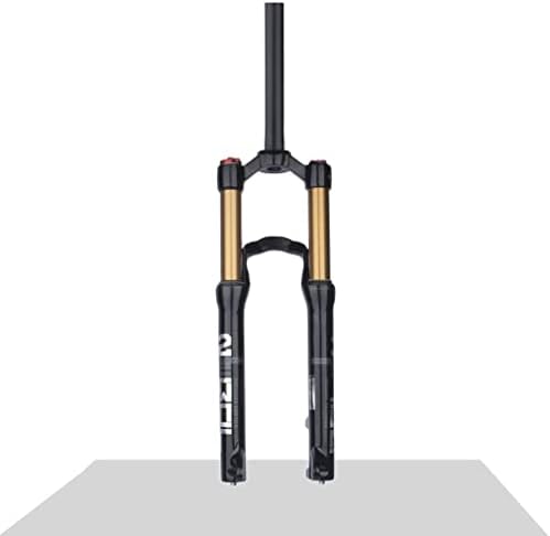 QHIYRZE Mountain Bike Suspension Fork 24 Inch MTB Air Fork 120mm Travel Straight Tube Front Fork Manual/Remote Lockout QR 9mm (Color : Manual)
