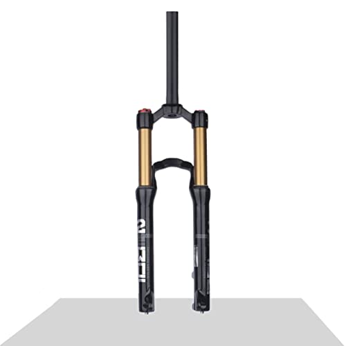 Qhiyrze Mountain Bike Suspension Fork 24 Inch Mtb Air Fork 120Mm Travel Straight Tube Front Fork Manual/Remote Lockout Qr 9Mm (Color : Manual) #TOP21