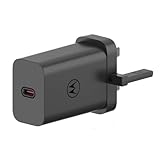 Motorola Chargers - TurboPower 68W USB-PD Mains Wall Charger/Power Adapter with 1m 6.5A USB-C to USB-C UltraFast cable. IMPORTANT - Only Genuine Motorola Products have the 'M' logo