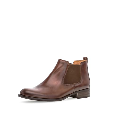 Gabor Women's Fashion Chelsea Boots, Brown medium brown, 38.5 EU