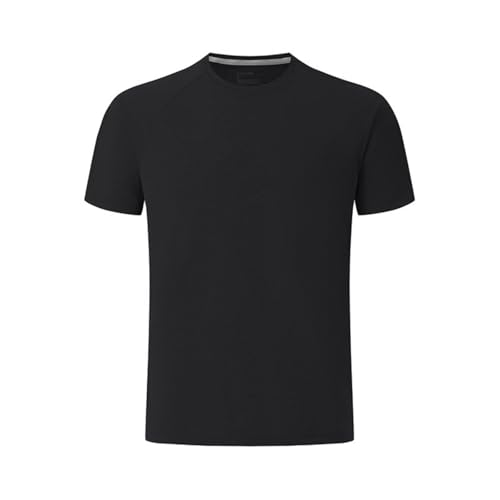 Image of Men's Outdoor Quick-Dry Shirt High Elasticity Running Fitness Sports T-Shirt Top(L/Black)