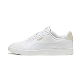 PUMA Unisex Shuffle Baskets, Puma White Puma White Puma Team Gold, 42.5 EU