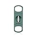 V-Cut Cigar Cutter - V-Shaped Stainless Steel Blade for Cigars up to a Large 60+ Ring Gauge, Cigar Stand Holder Ergonomic Design & Gift Box Included (Green)