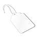 SmartSign White Price Tags with Pre-Strung Loop Strings - Pack of 1000 Marking Tags, Size-8, 12pt Thick Blank Merchandise Tags, 1.75
