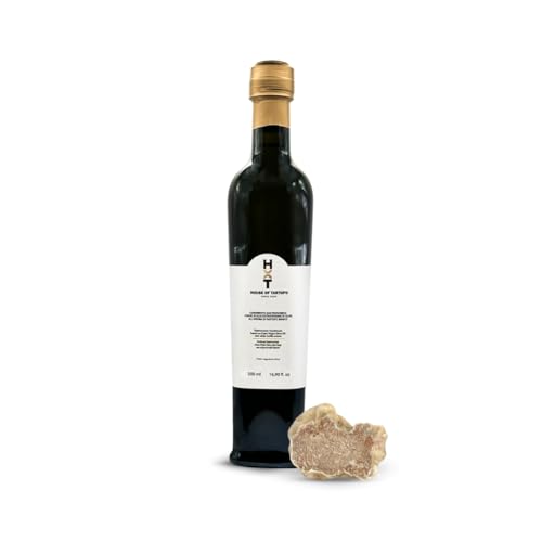 House of Tartufo - Aceite de oliva virgen extra con trufa blanca - Calidad profesional Horeca & Gourmet - Aceite de oliva Premium con extracto natural de trufa blanca - Made in Italy (100 ml)