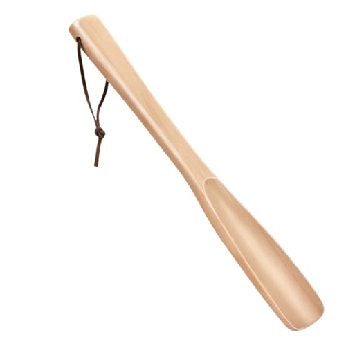 Chausse-pied suspendu en bois long manche pour une routine matinale fluide