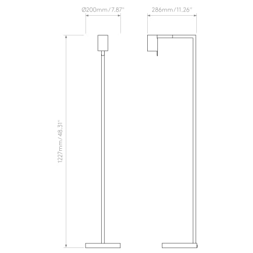 Astro Ascoli Floor, Indoor Floor Lamp, Dry Rated (Bronze) Gu10, Designed In Britain - 1286112-3 Years Guarantee #TOP3