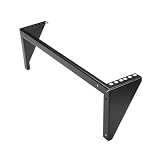 Infitronic - INUWH2STL - 19 cali stalowy uchwyt uchwyt uchwyt ścienny uchwyt pod stół pionowy rozdzielacz ścienny (2 HE)