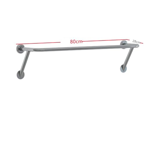 Perchero de pared de acero inoxidable multiusos y expositor de ropa comercial 3