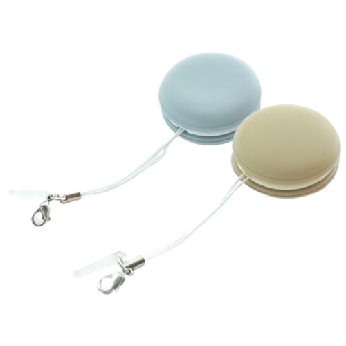 DEARMAMY Paños Limpiadores para Pantallas Móviles y Gafas 2 Piezas Macarrón Azul y Caqui, Microfibra Suave, Reutilizables para Limpieza de Lentes, Móviles y Dispositivos Electrónicos