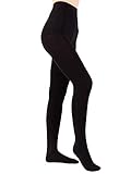 SOFT SOFIE'S Women's 80D Opaque Footed Tights - 80 Denier Pantyhose (Small/Medium, Black - 1 Pair)