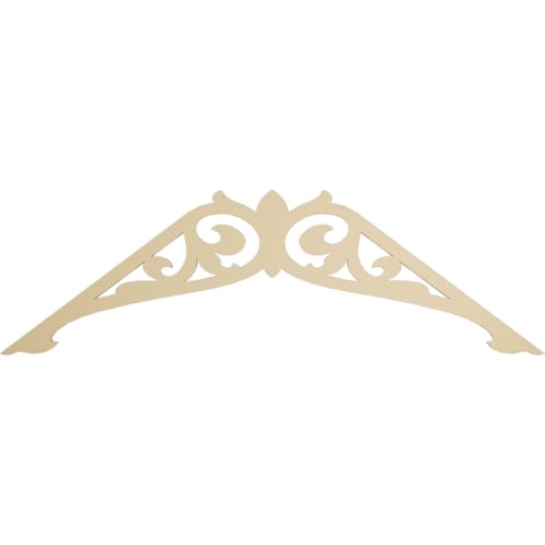 72"W x 27"H x 1 1/2"P (9/12) Pitch Carrillo Signature Urethane Gable Pediment, Primed Tan