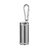 Gwotfy Taschenaschenbecher für Unterwegs Geruchsdicht, Tragbarer Aschenbecher, Aschenbecher to go, Geruchsdicht für Unterwegs, To Go, Reisen, Auto & Festival (Silber)