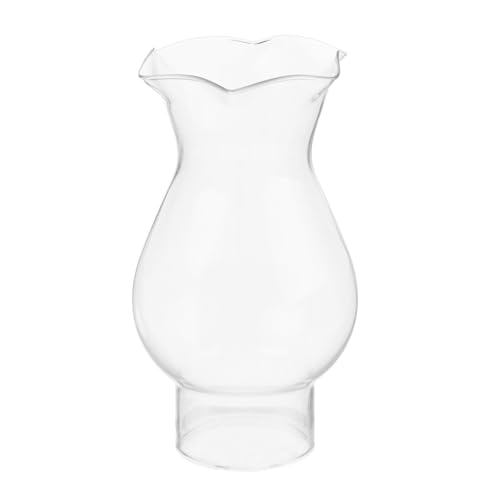 UKCOCO Paralume in Vetro Trasparente per Lampada a Olio, Diametro 3 Cm, Copertura Vintage per Lampade a Cherosene, Accessorio Arredamento Rustico e Decorazione Classica