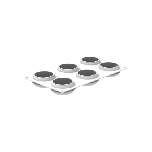 silikomart Silikonformen für Kuchen THE SLICE OF CITRUS 100 Einzelportionen 100 ml | Professionelle Mousse und Halbgefrorene Form mit Cutter für moderne Konditorei