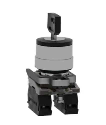 Selector de llave XB4 metálico de 3 posiciones para evitar accesos no autorizados en máquinas