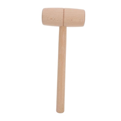 LALAFINA Rundkopf Beilhammer Langlebigem Buchenholz Holzgriff Mallet für Holzschnitzerei DIY Bastelprojekte Schonend zu Werkstoffen Kleiner Schreinerklüpfel für Präzises Arbeiten