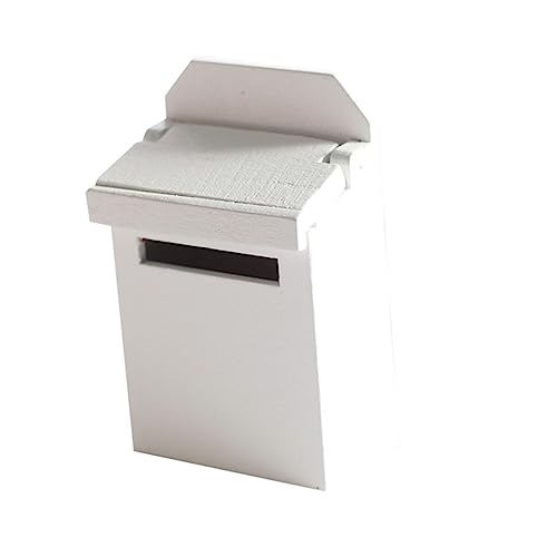 Uonlytech Mini Cassetta Delle Lettere in Legno in Scala 1:12 Cassetta Postale Vintage Cassetta Postale Fissa Per Decorazioni Per La Casa in Miniatura Accessori Per Giocattoli