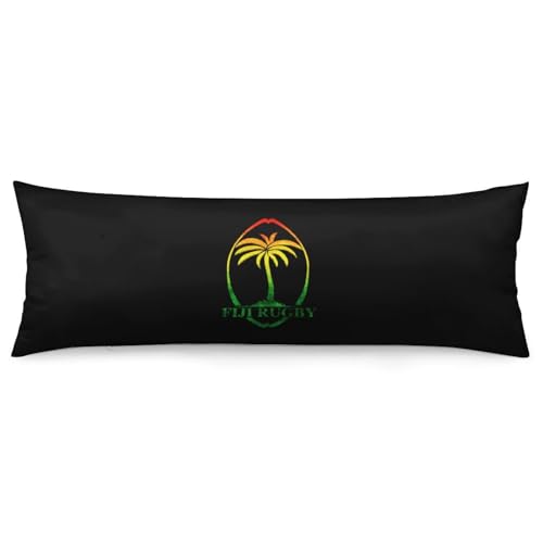 Palm Trees in Jamaica Colors Body Pillow Cover Lightweight Long Pillow Case for Cushion Sofa Living Room Bed 20