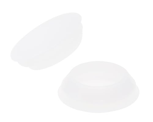Image of ONLYKXY 10 Pcs Clear Silicone Round Snap in Type Locking Furniture Hole Plugs Button Protective Cover Cap Head,Universal (28mm /1.1inch)