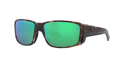Image of Costa Man Sunglasses Matte Black Frame, Blue Mirror Lenses, 60MM