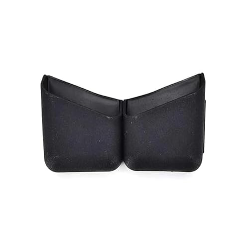 Boîte de rangement et étui à lunettes de voiture universel beige avec poche